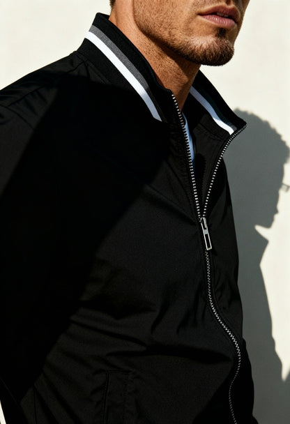 Men's Sophisticated Spring Baseball Collar Jacket - Menloft