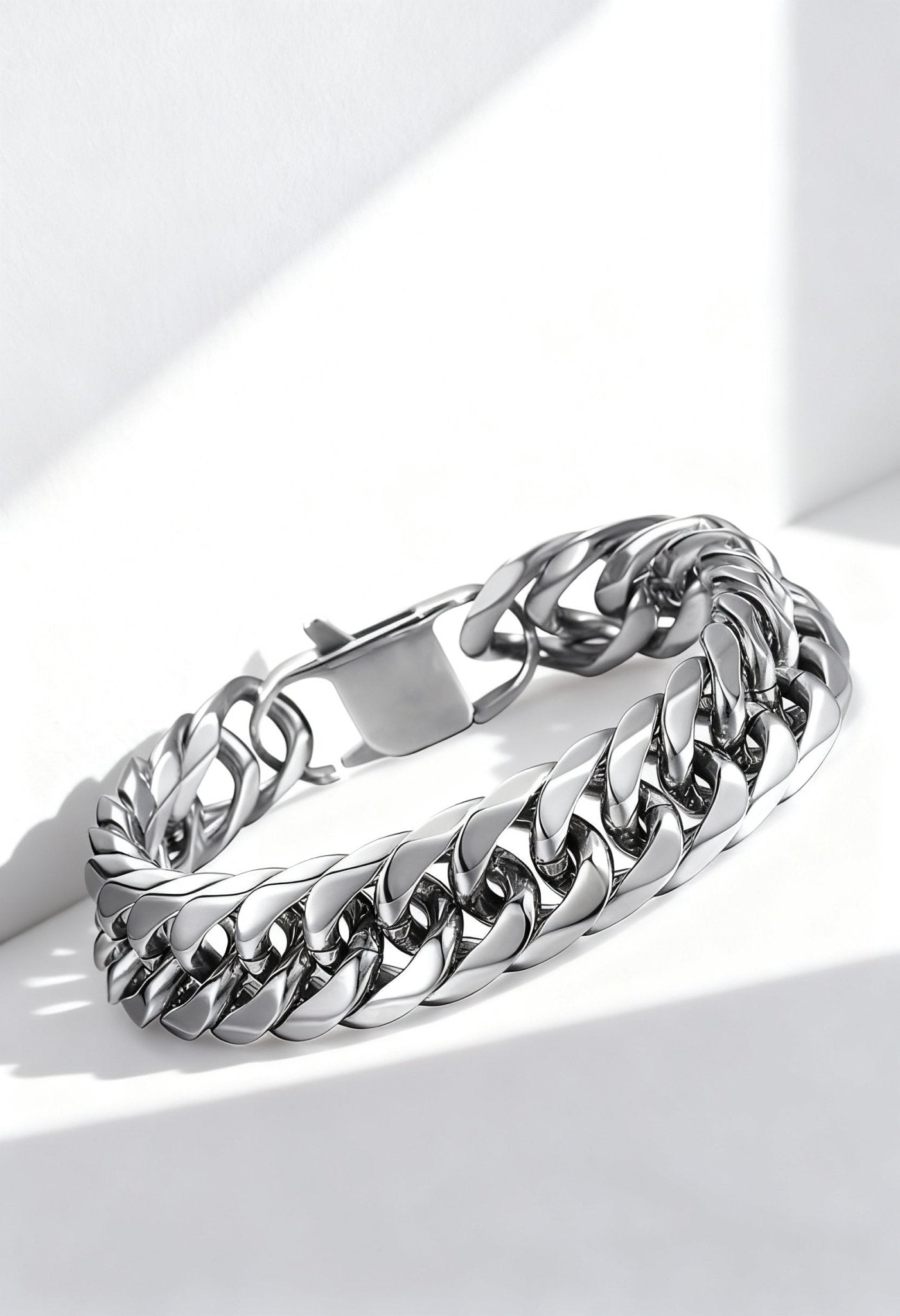 Men's Stainless Steel Cuban Chain Bracelet - Menloft