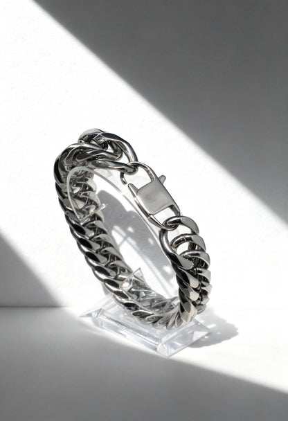 Men's Stainless Steel Cuban Chain Bracelet - Menloft