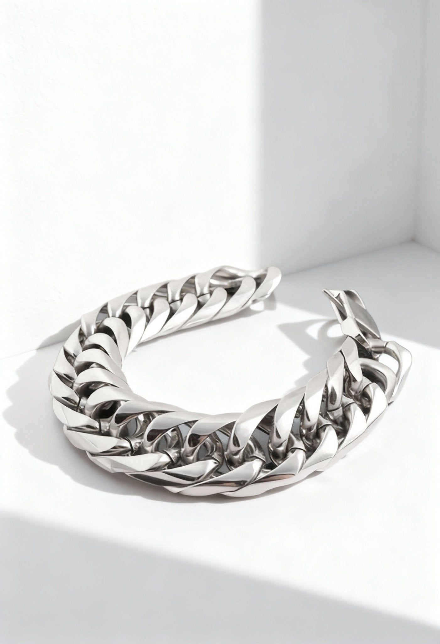 Men's Stainless Steel Cuban Chain Bracelet - Menloft