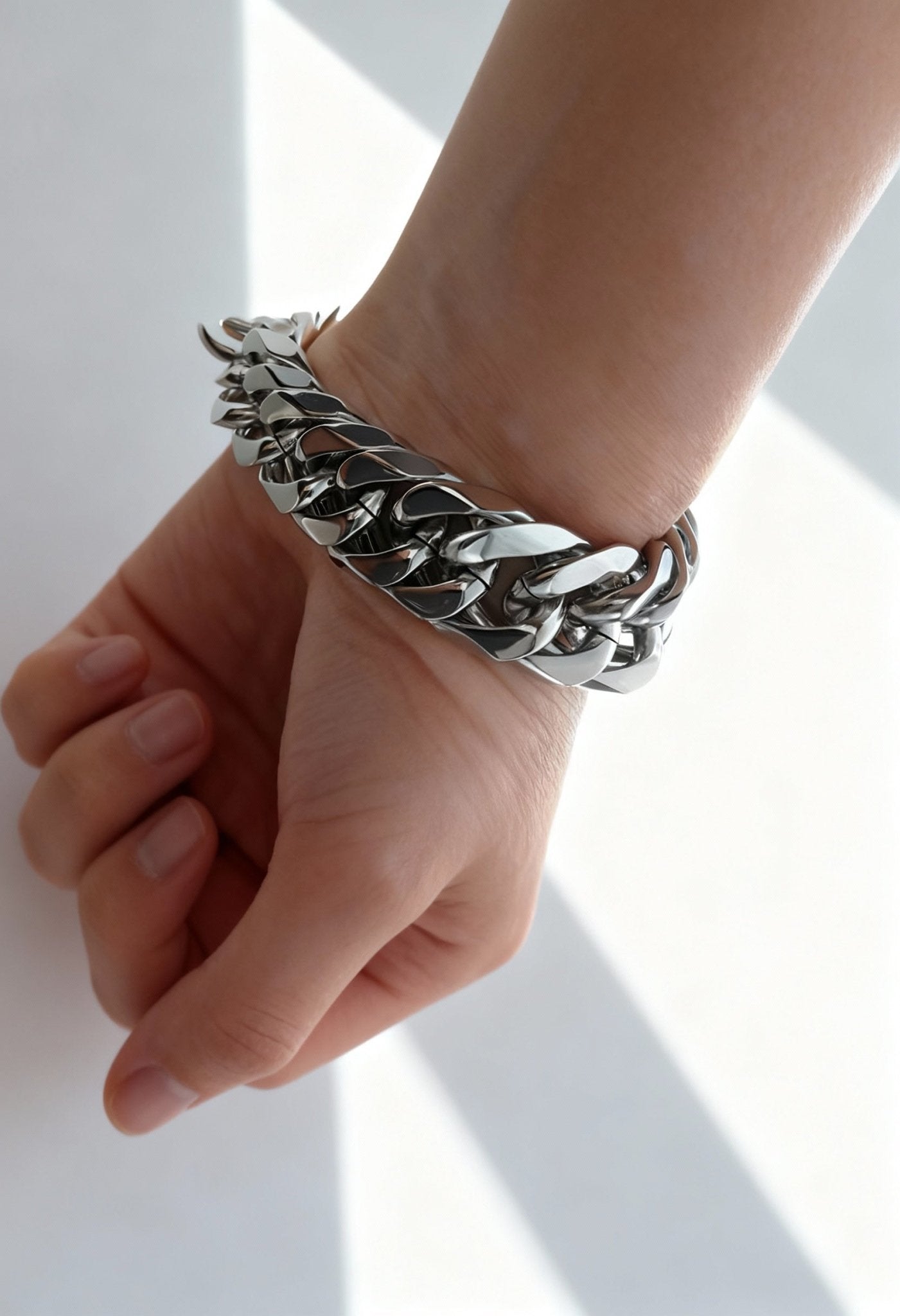 Men's Stainless Steel Cuban Chain Bracelet - Menloft
