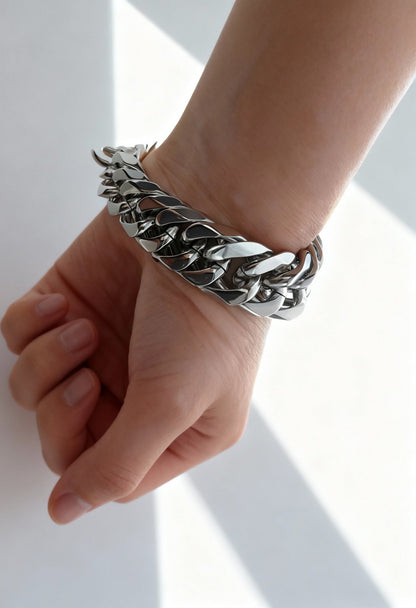 Men's Stainless Steel Cuban Chain Bracelet - Menloft