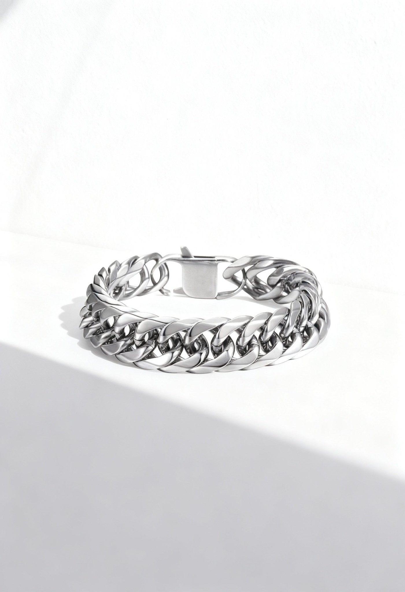 Men's Stainless Steel Cuban Chain Bracelet - Menloft