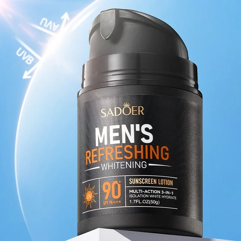Men's Ultimate UV Defense Cream - SAODER Refreshing SPF 90+ - MENLOFT LLC