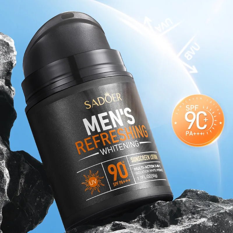 Men's Ultimate UV Defense Cream - SAODER Refreshing SPF 90+ - MENLOFT LLC