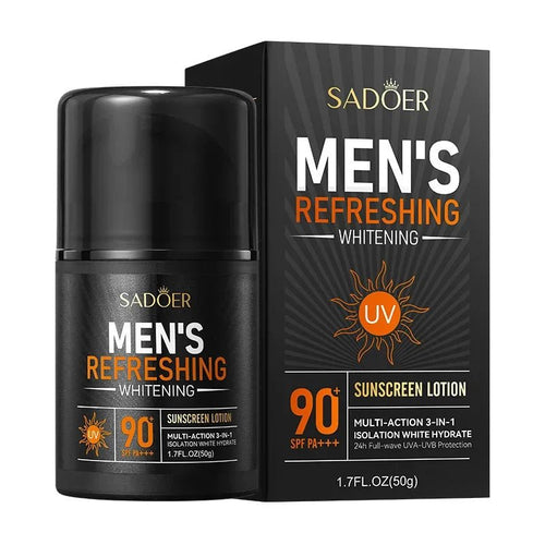 Men's Ultimate UV Defense Cream - SAODER Refreshing SPF 90+ - MENLOFT LLC