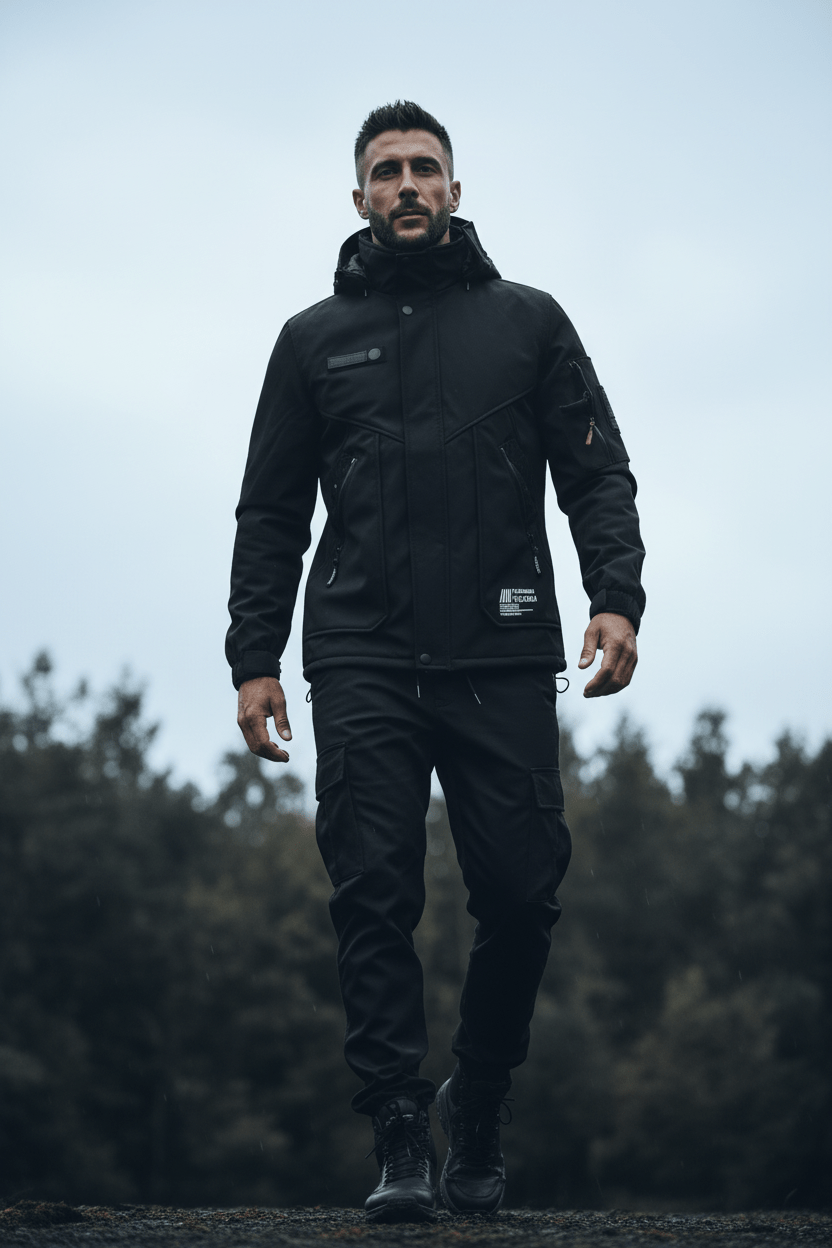 men’s velvet motorcycle jacket Menloft main image