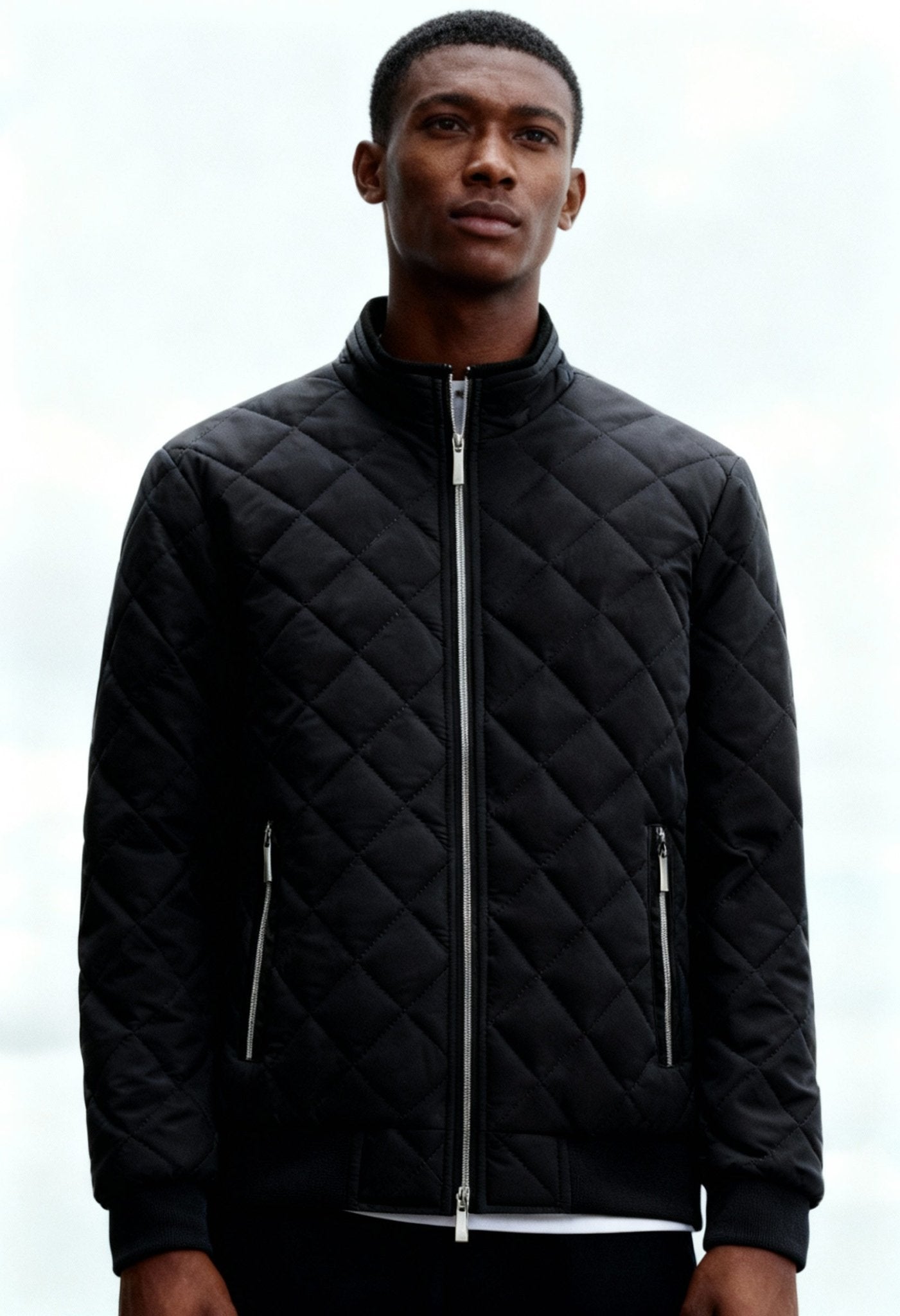 Men's Winter Stand Collar Quilted Jacket - Menloft