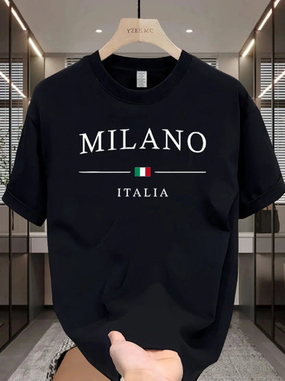Milano Premium Cotton Tee - Elevate Your Style Effortlessly - MENLOFT LLC