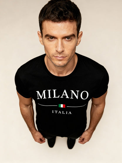 Milano Premium Cotton Tee - Elevate Your Style Effortlessly - Menloft
