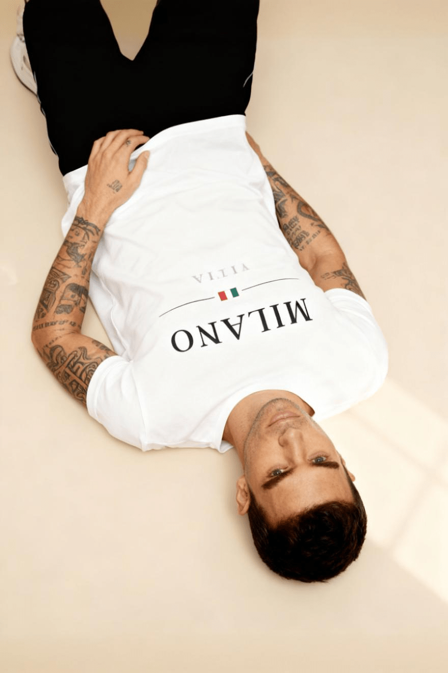 men’s cotton tee fabric close-up Menloft