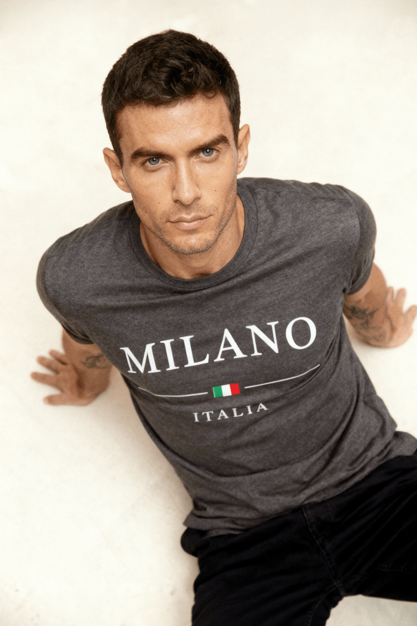 men’s cotton tee back view Menloft