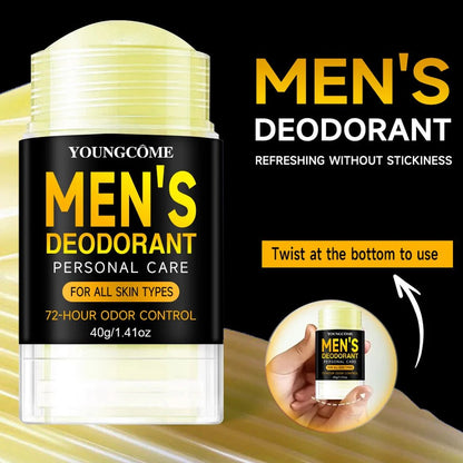 Sandalwood Men's Deodorant Stick - 72 - Hour Freshness - MENLOFT LLC