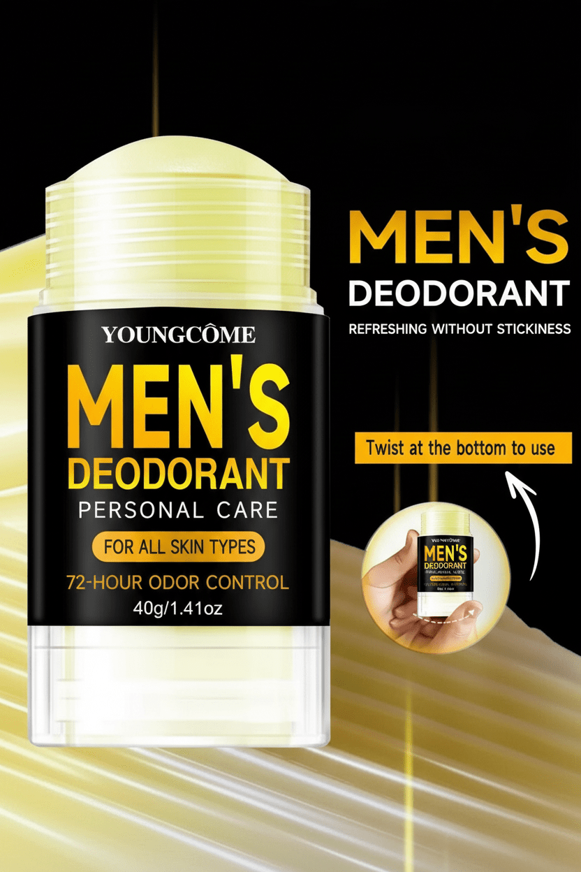 men’s 72h deodorant sandalwood stick closed view