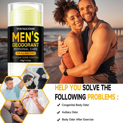 Sandalwood Men's Deodorant Stick - 72 - Hour Freshness - MENLOFT LLC