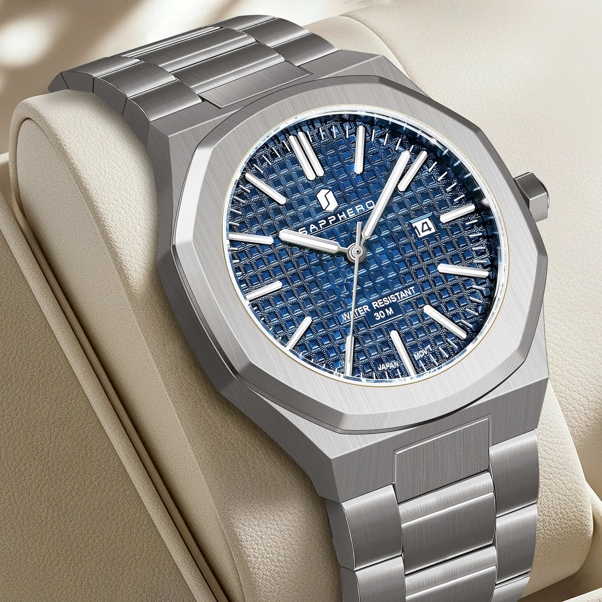 SAPPHERO Chronograph: Elegance & Precision for Modern Men - MENLOFT LLC