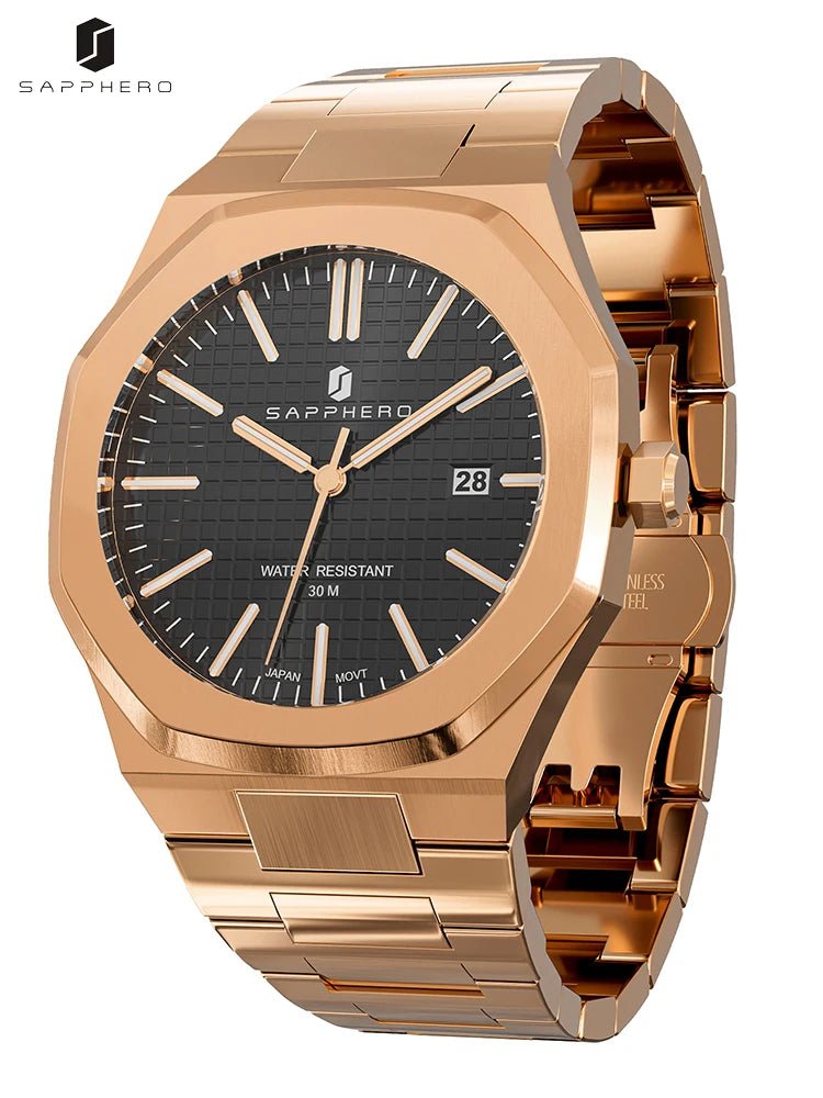 SAPPHERO Chronograph: Elegance & Precision for Modern Men - MENLOFT LLC
