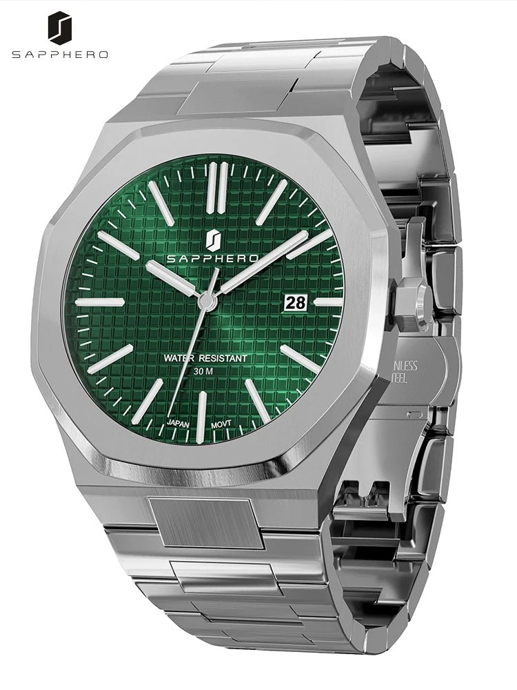 SAPPHERO Chronograph: Elegance & Precision for Modern Men - MENLOFT LLC