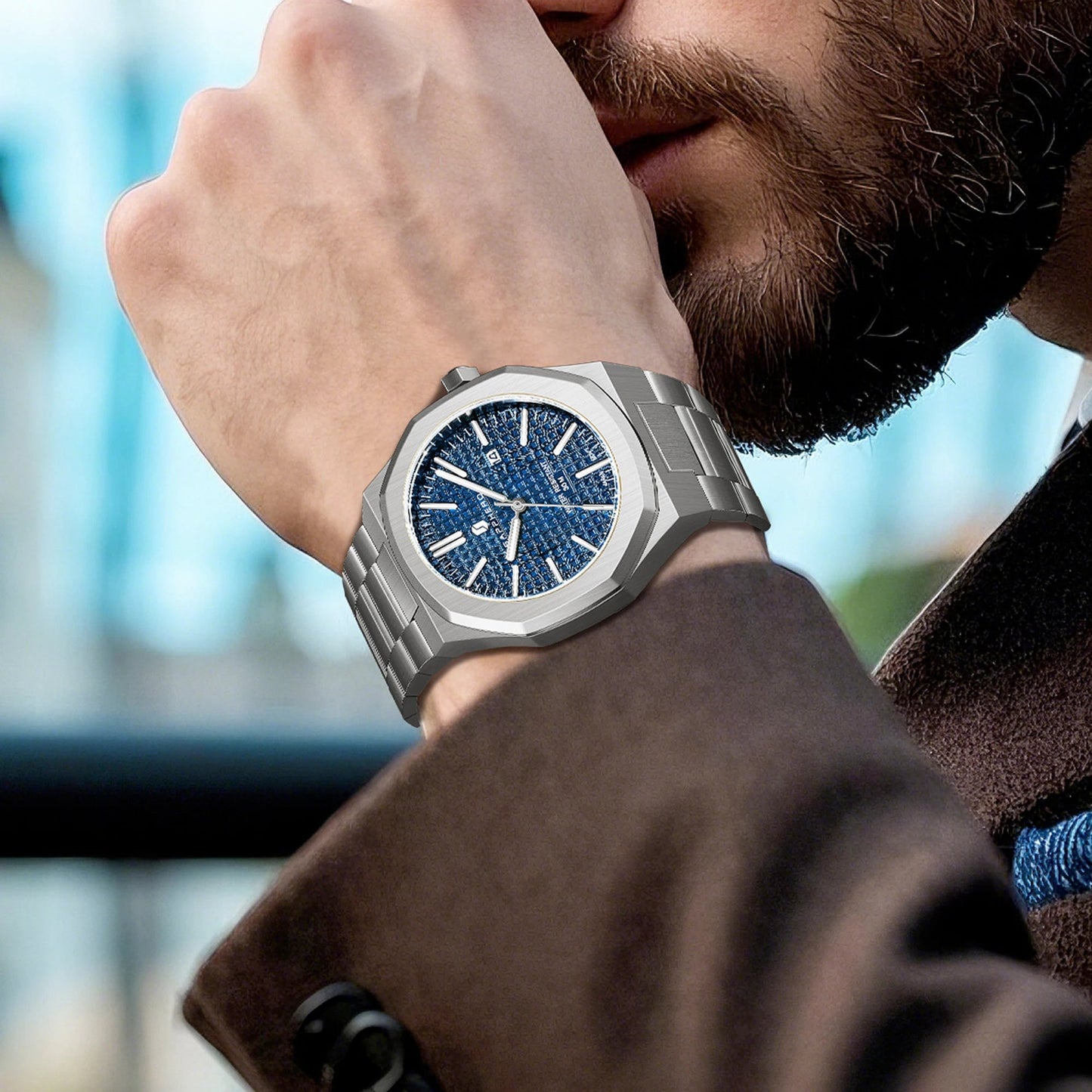 SAPPHERO Chronograph: Elegance & Precision for Modern Men - MENLOFT LLC