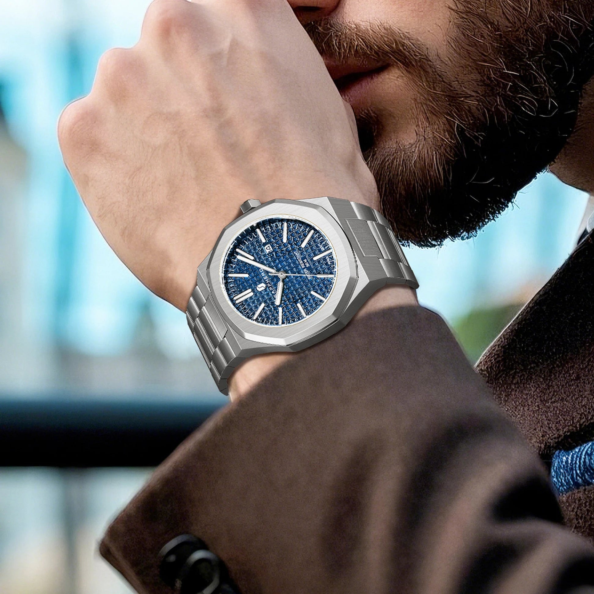 SAPPHERO Chronograph: Elegance & Precision for Modern Men - MENLOFT LLC
