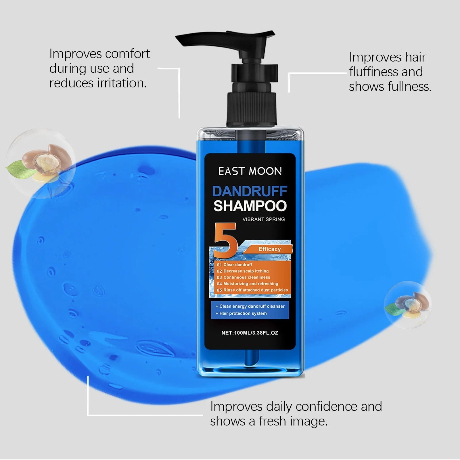 Scalp Revitalizing Shampoo - East Moon - Hydration & Shine - MENLOFT LLC