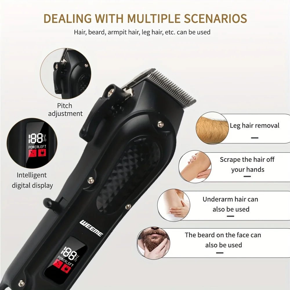 Silent Precision Trimmer - KIKIDO Elite Grooming Set - MENLOFT LLC