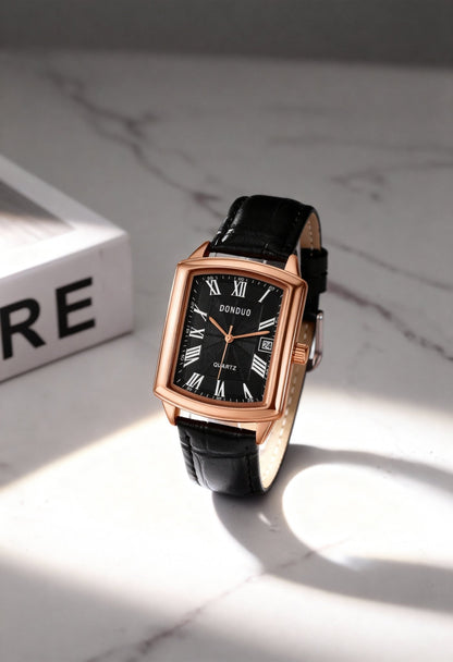 men’s quartz watch lifestyle look Menloft