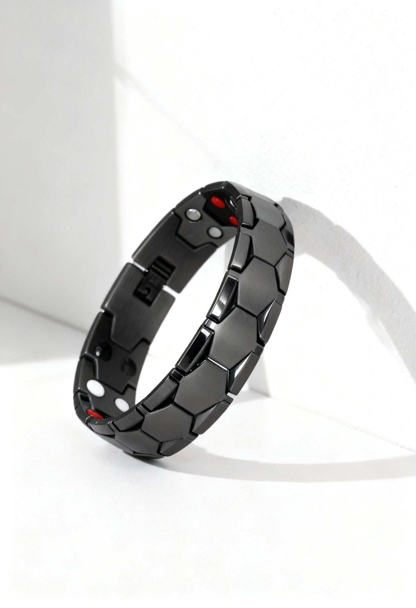 Titanium Steel Soccer Bracelet with Hexagonal Beads - Menloft