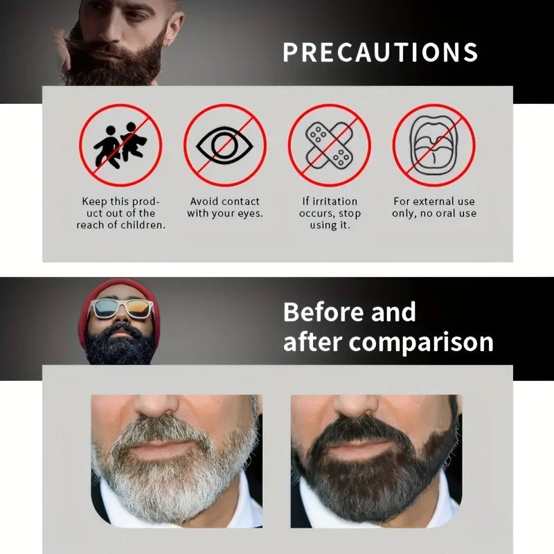 Ultimate Beard & Hair Dye Shampoo - Instant Confidence Boost - MENLOFT LLC