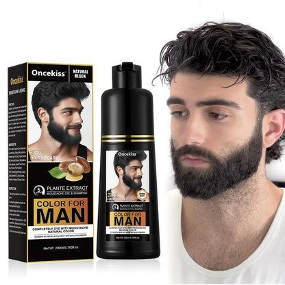 Ultimate Beard & Hair Dye Shampoo - Instant Confidence Boost - MENLOFT LLC