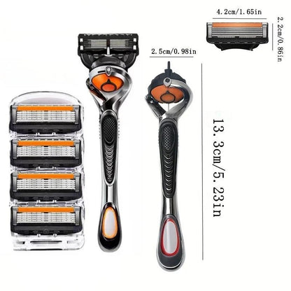 Ultimate Comfort Razor - Precision Shave with Stainless Steel Blades - MENLOFT LLC