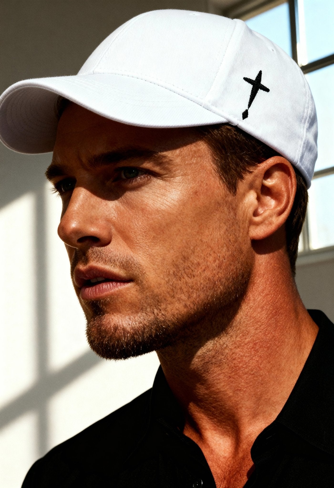 men’s snapback cap front view Menloft