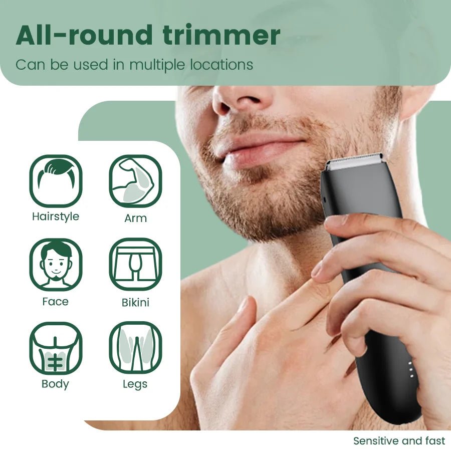 Ultimate Grooming Experience - Men's Waterproof Trimmer for Precision & Comfort - MENLOFT LLC