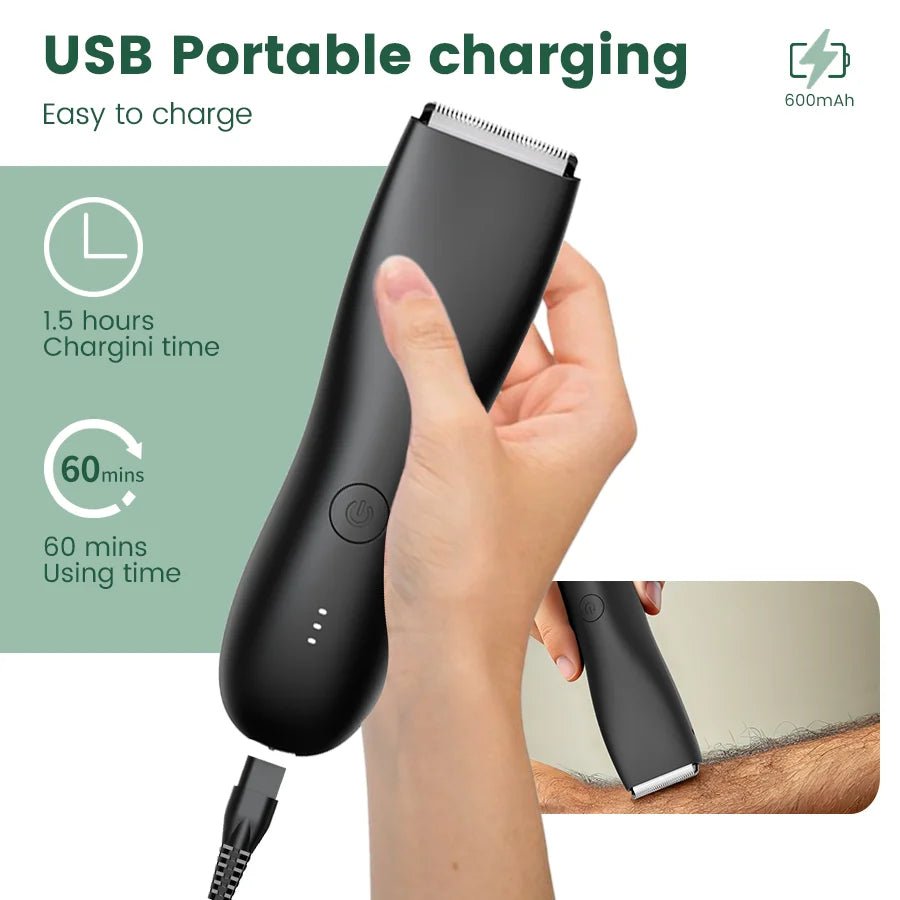 Ultimate Grooming Experience - Men's Waterproof Trimmer for Precision & Comfort - MENLOFT LLC