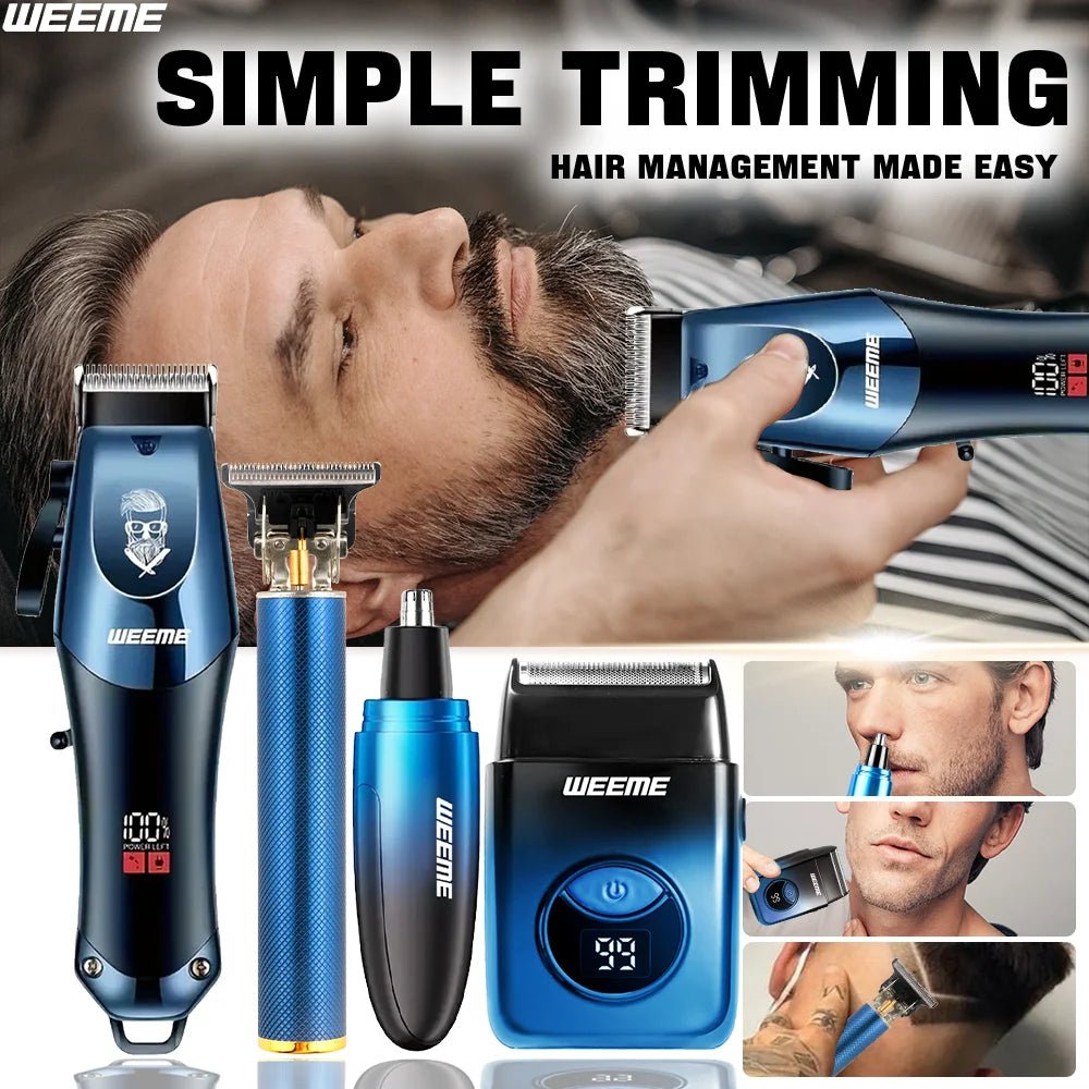 Ultimate Grooming: WEEME Precision Clipper Set for Men - MENLOFT LLC