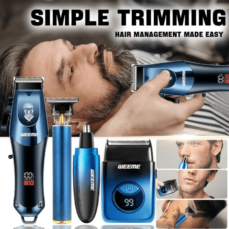 Ultimate Grooming: WEEME Precision Clipper Set for Men - Menloft