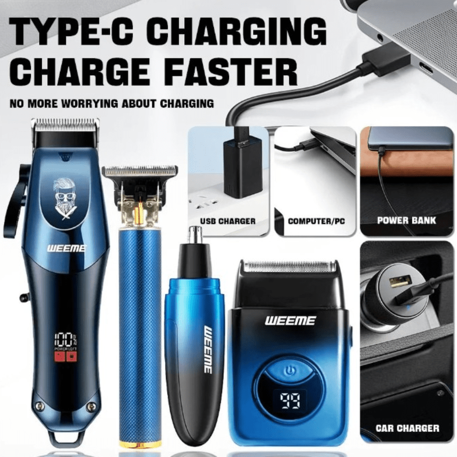 Ultimate Grooming: WEEME Precision Clipper Set for Men - Menloft