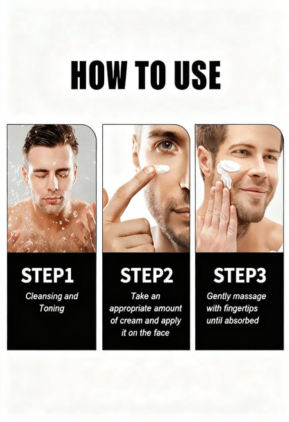 men’s retinol moisturizer cream texture close-up Menloft