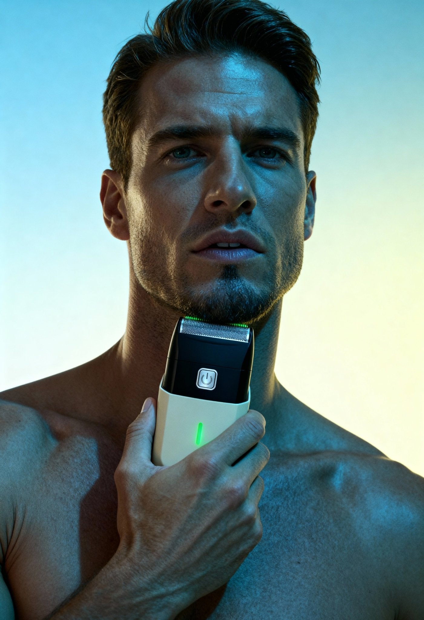 men’s rechargeable shaver blade close-up Menloft