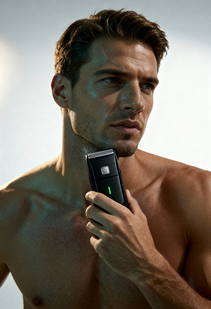 men’s rechargeable shaver packaging Menloft