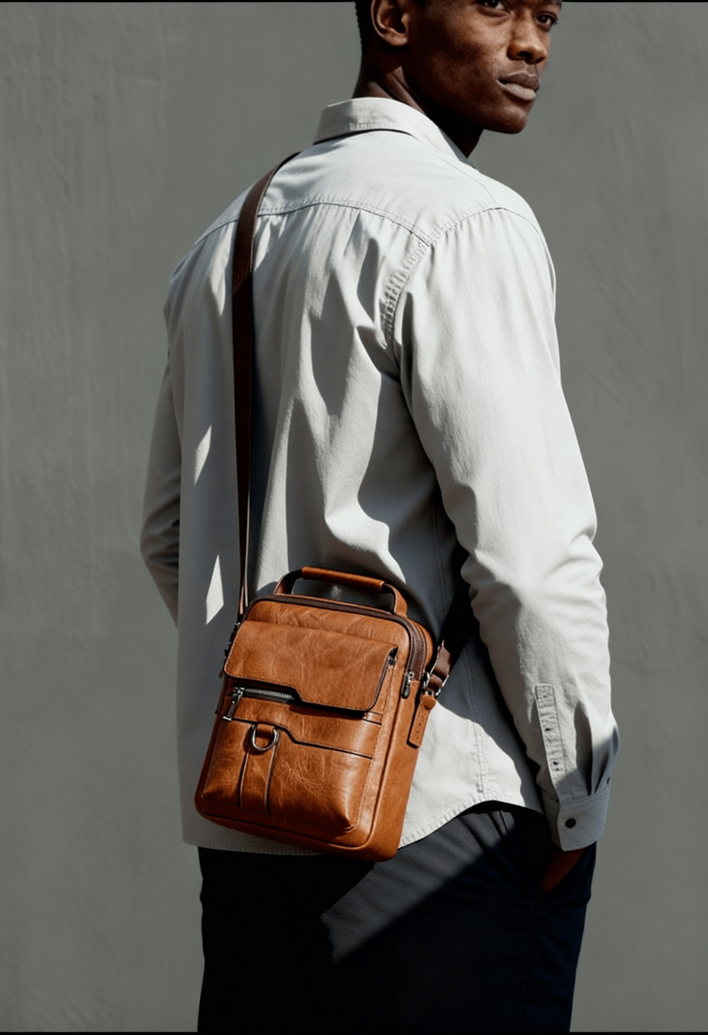 WEIXIER Men's Vintage Crossbody Bag - Timeless Elegance - Menloft
