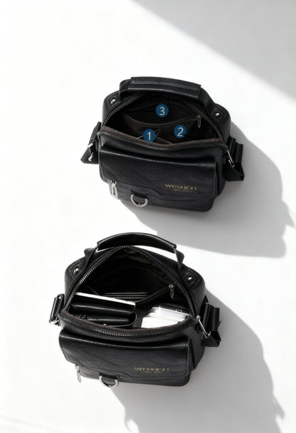 WEIXIER Men's Vintage Crossbody Bag - Timeless Elegance - Menloft